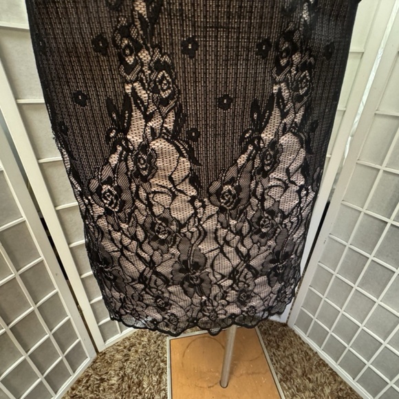 Body flirt,Woman,Dress Formal,Black,Sz M,Long Sleeve,Knee length,Elastic Lace.! - Picture 7 of 12